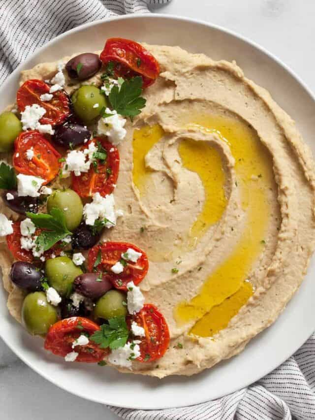 Homemade Hummus with Roasted Garlic Last Ingredient