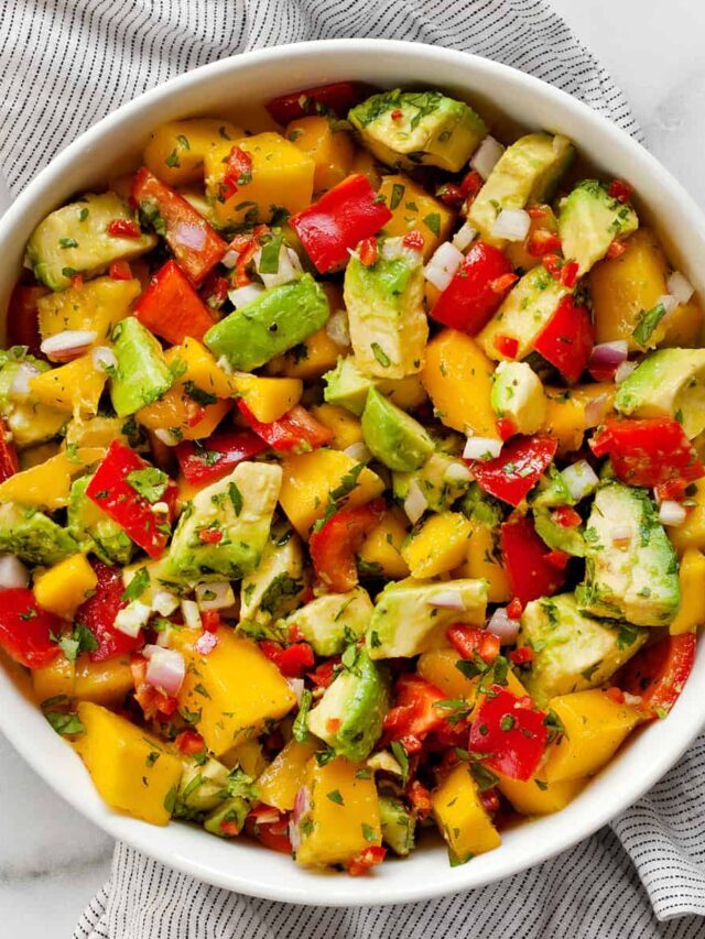Mango Salad with Avocados and Peppers