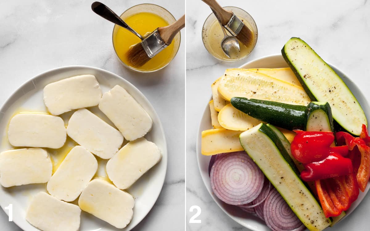 Grilled Halloumi and Vegetables Last Ingredient