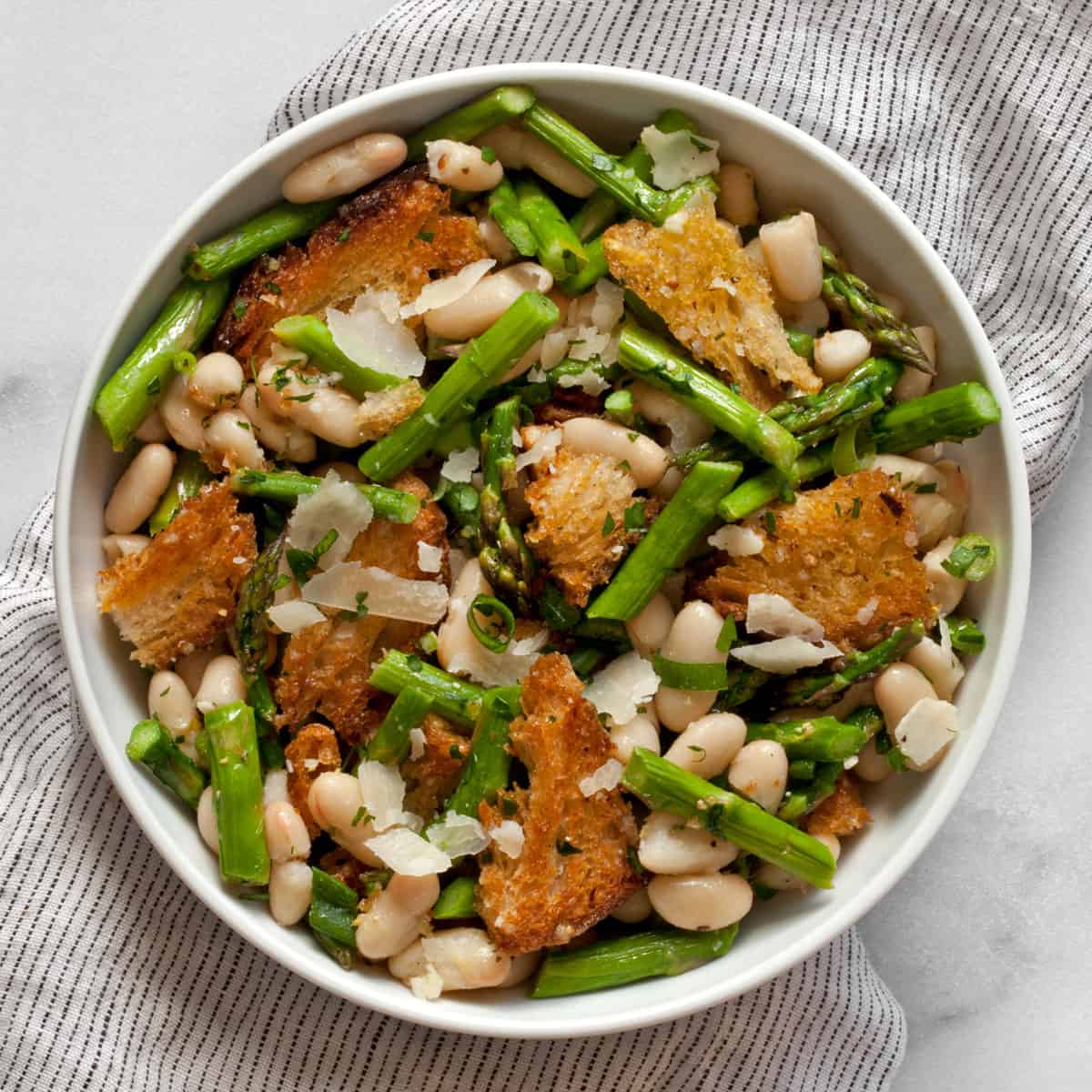 Roasted Asparagus Salad with Cannellini Beans Last Ingredient