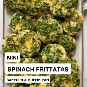 Mini frittatas on a rectangular plate.