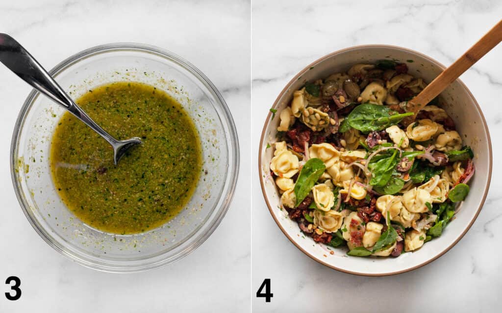 Tortellini Pasta Salad with Sun Dried Tomatoes Last Ingredient