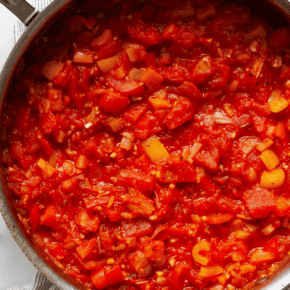 How to make homemade stewed tomatoes.