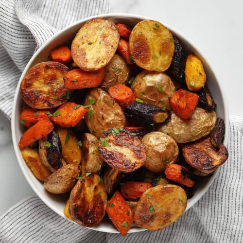 Best Roasted Potatoes and Carrots - Last Ingredient