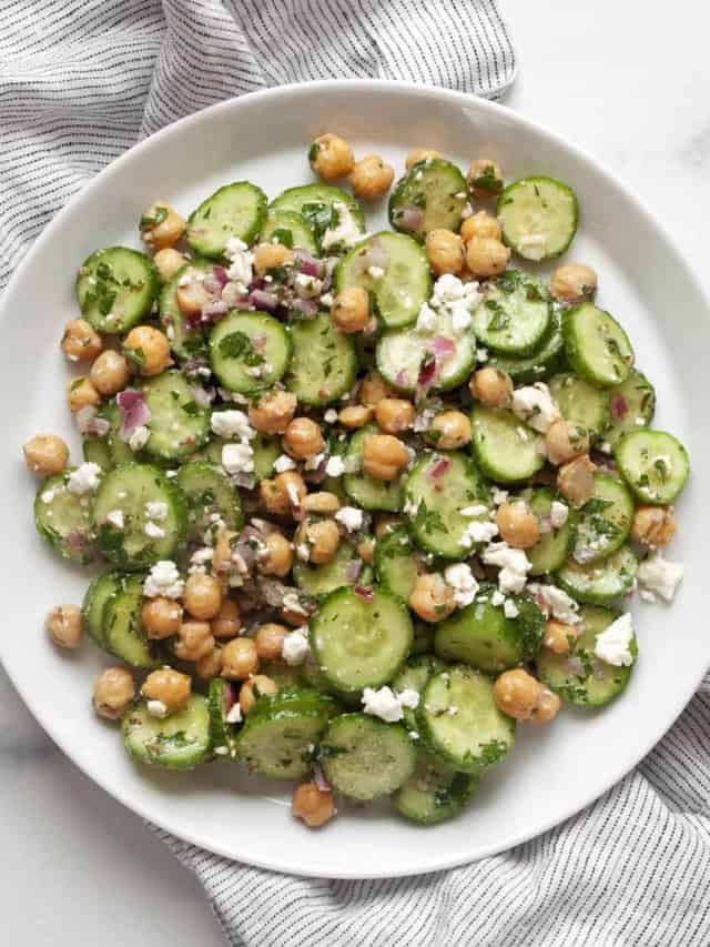 Cucumber Chickpea Salad
