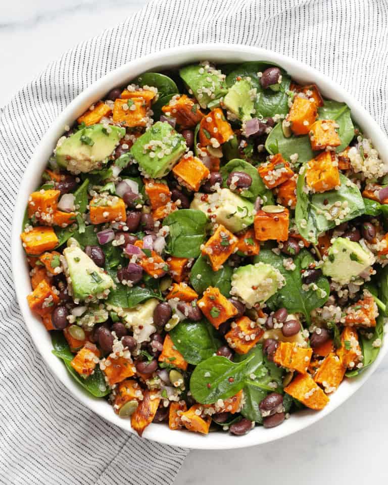 Roasted Sweet Potato Black Bean Salad - Last Ingredient