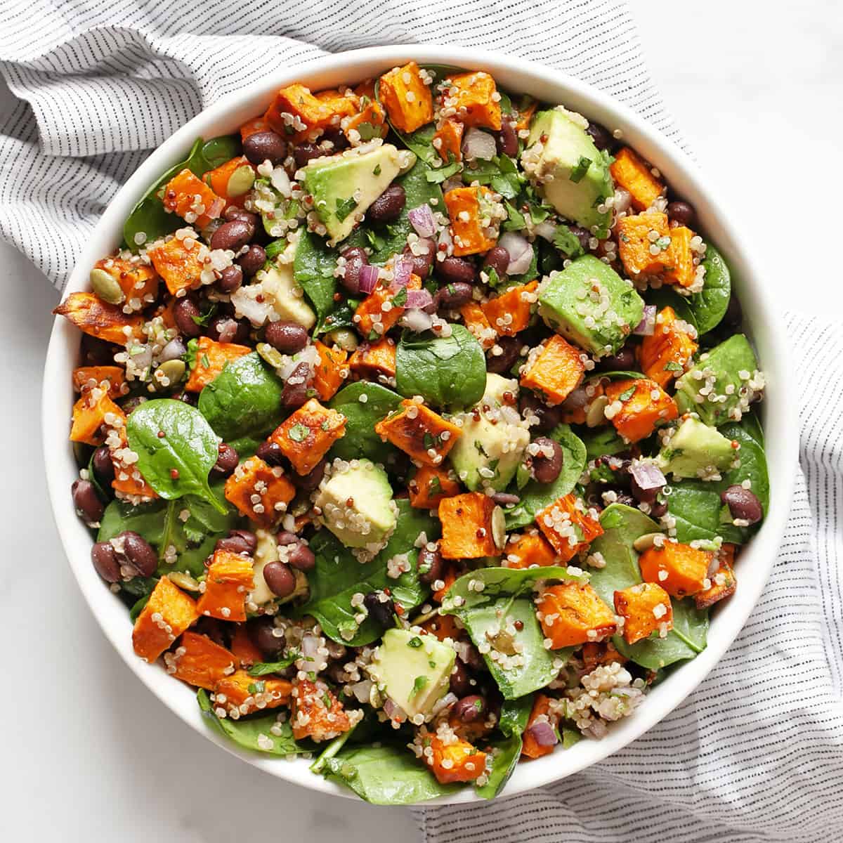 Roasted Sweet Potato Black Bean Salad - Last Ingredient